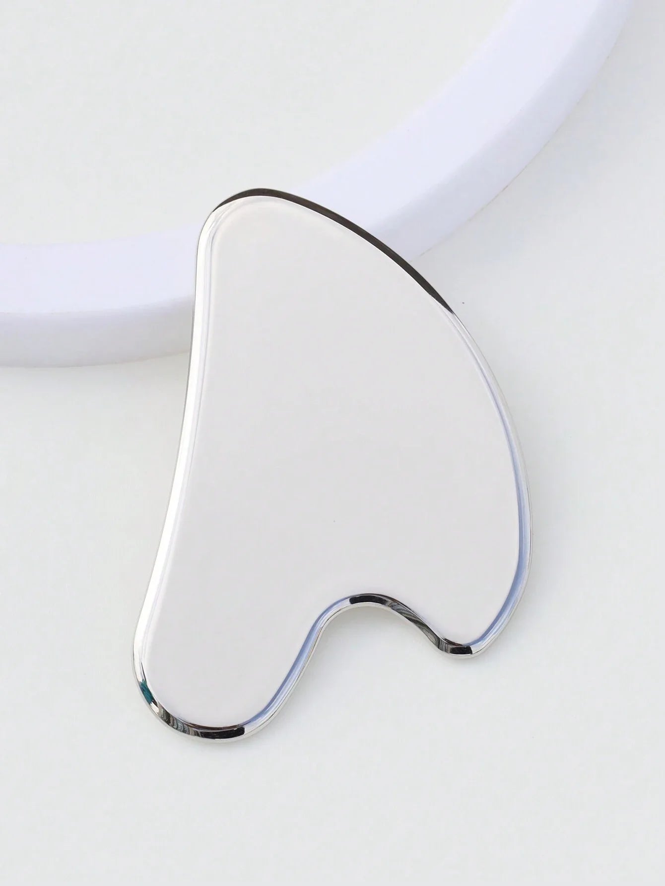2Pcs/Set Metal Dual Head Face Massage Roller and Heart-Shaped Gua Sha Set - Anti-Aging, Skin Tightening Massage Tools for Face Care and Cellulite Reduction