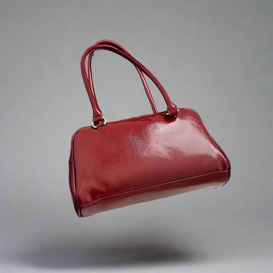 Solid Sewing Thread Fashion Glossy PU Shoulder Bags Baguette Versatile Hand Bags 2025 Hot Sale Bags for Women Bolsas Femininas