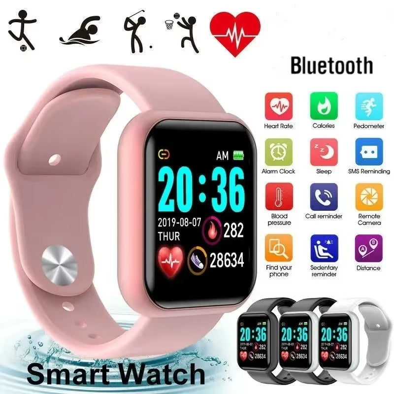 Smart Watch for Women Men Wristwatch Bluetooth Connected Phone Player Music Fitness Sport Bracelet Sleep Monitor Digital Watches