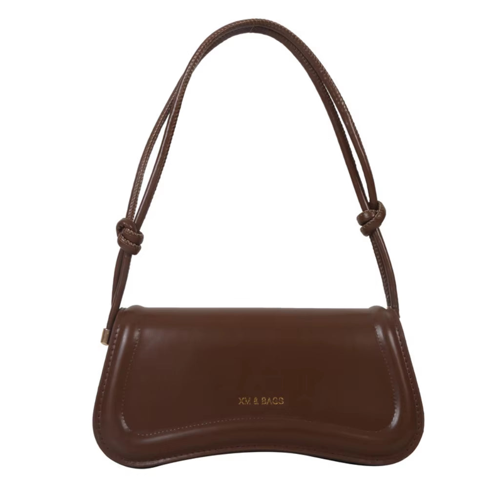 Ladies Shoulder Crossbody Bags PU Leather Women Underarm Bags Solid Color Small Top-Handle Bags Purse Female Daily Handbags