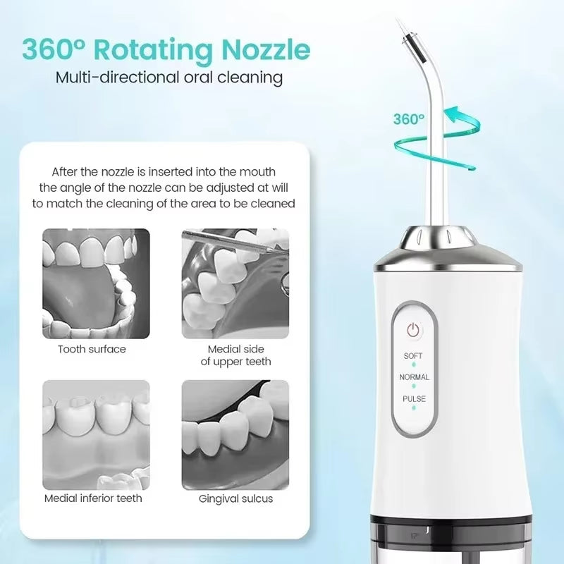 Powerful Water Oral Waterpick Irrigator Jet Ultrasound Air Ipx7 Waterproof Mouthwash Machines Dental Floss Flosser Irigator