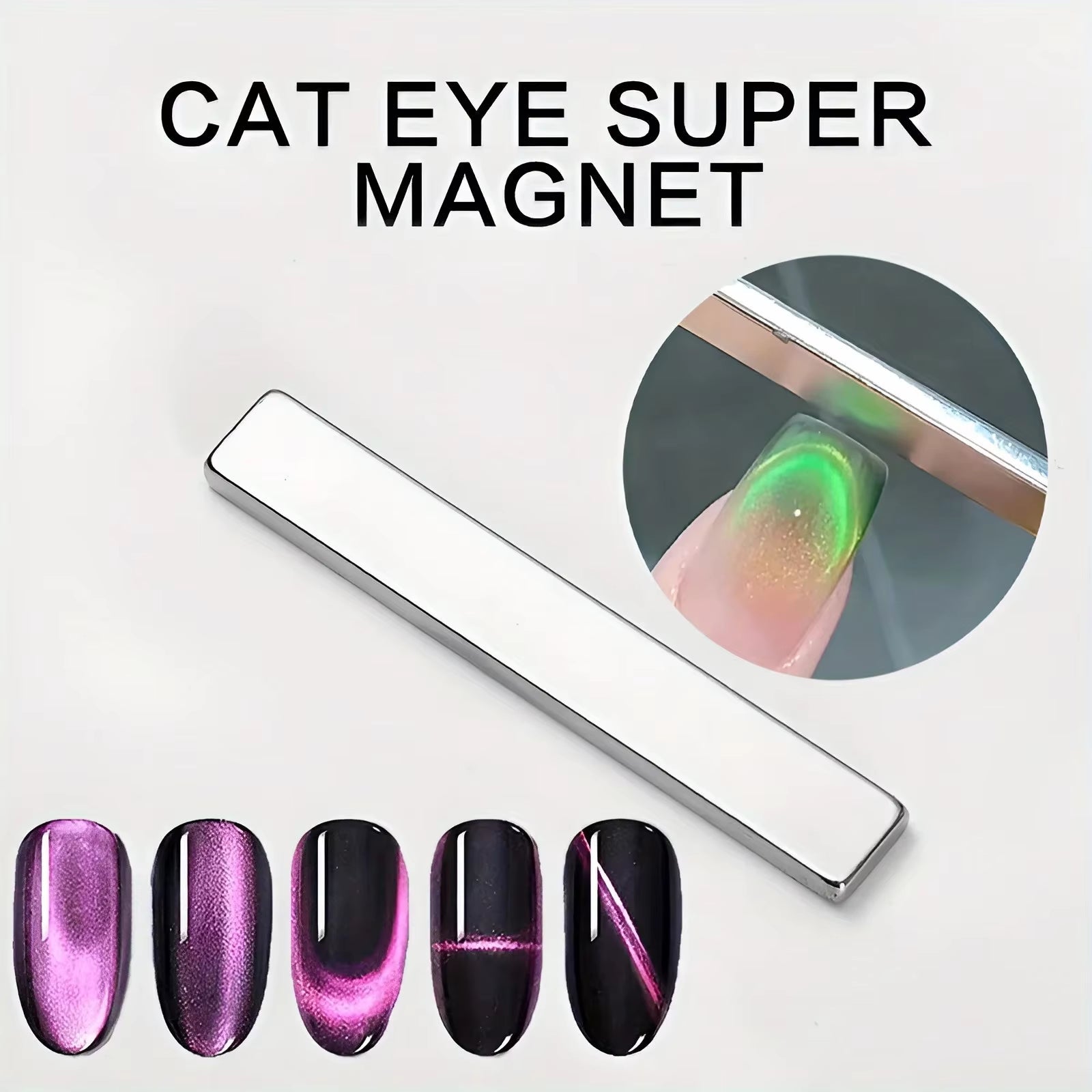 Nail Art Magnetic Pen 3D Cat Eye Painting Nails Art Design Dual-Ended Magnet Wand Gel Polish Magic for Manicure Diy&Salon Tools